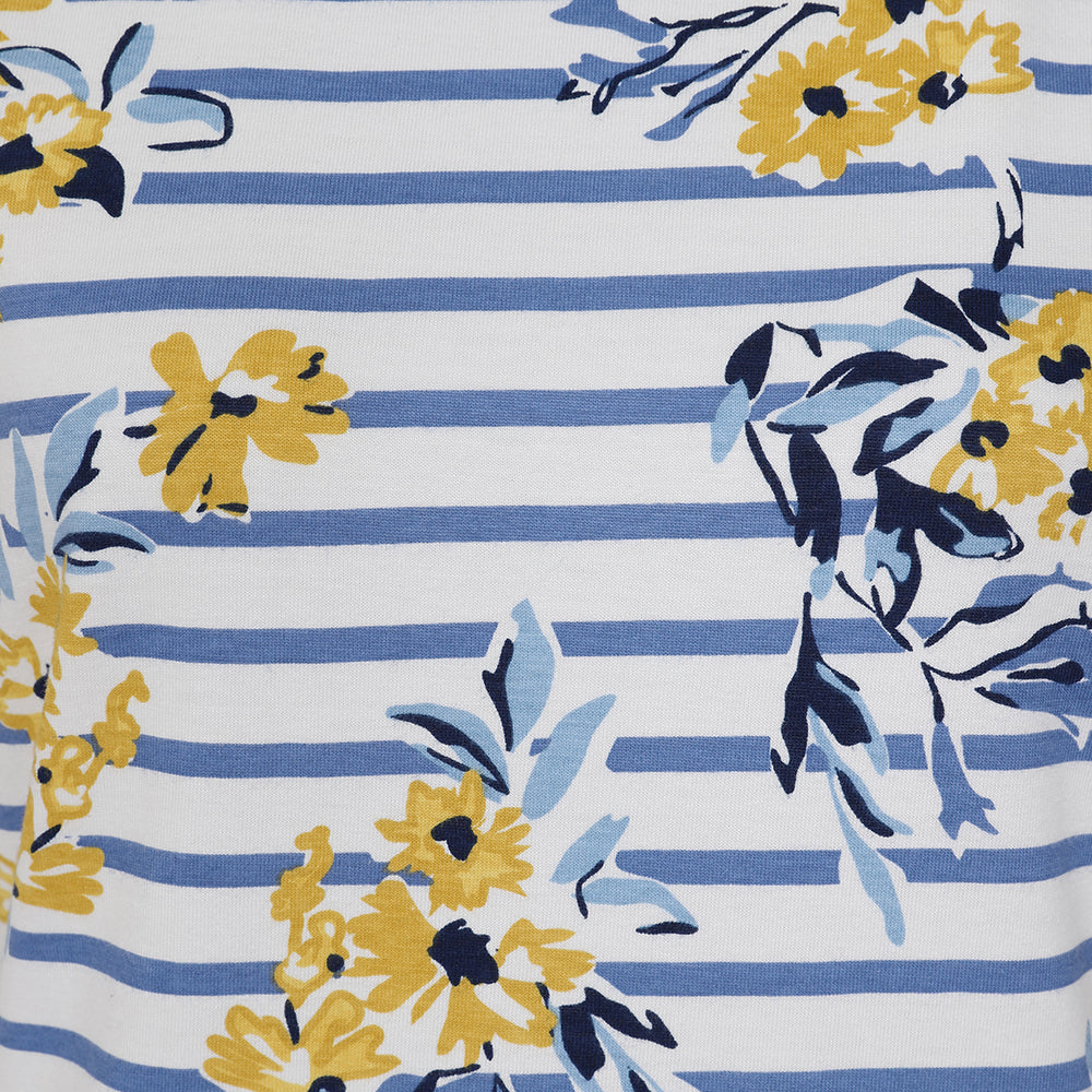 LJ8P - Ladies Printed Tee - Meadow Blue