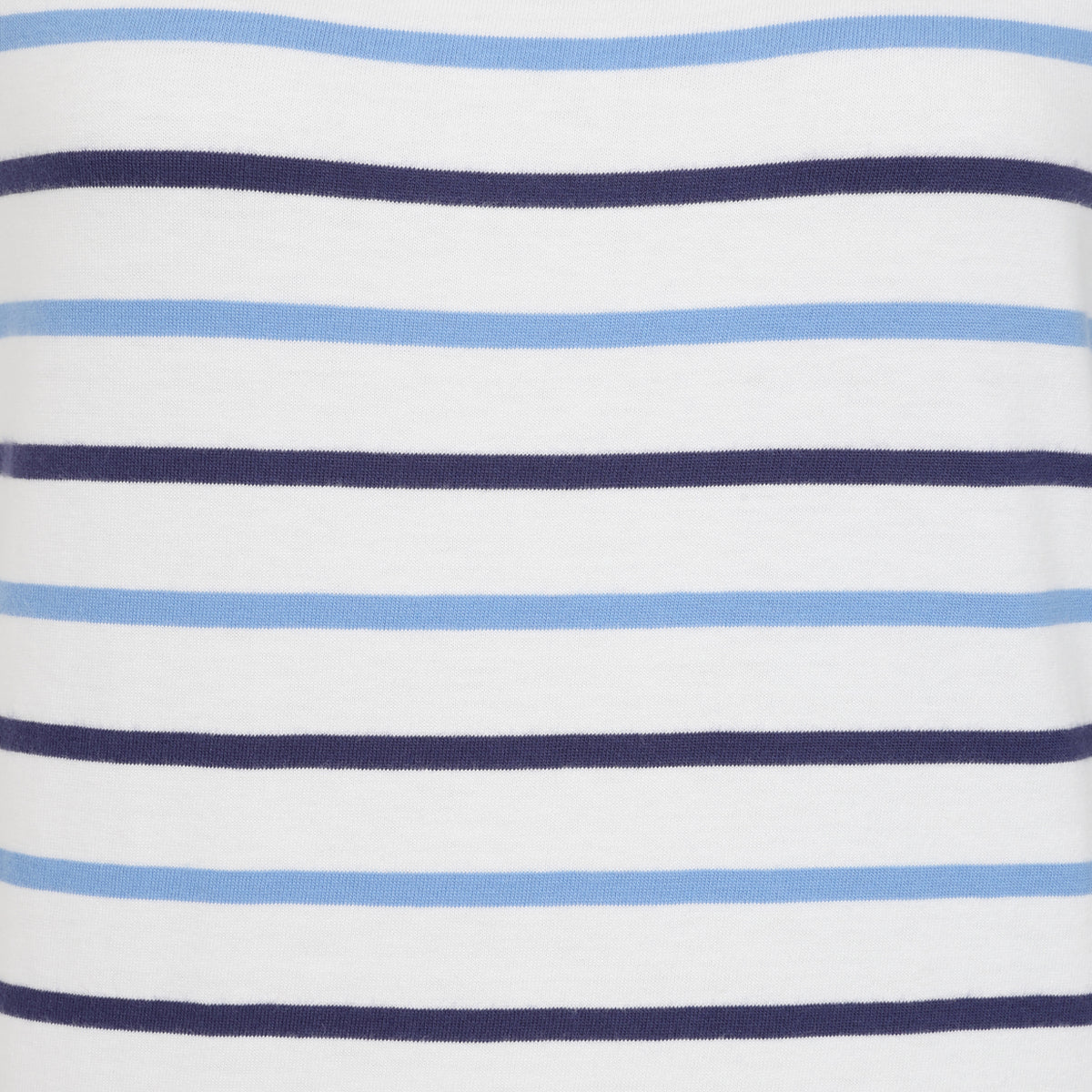 LJ8 - Ladies Short Sleeve Striped Breton Top - Blue