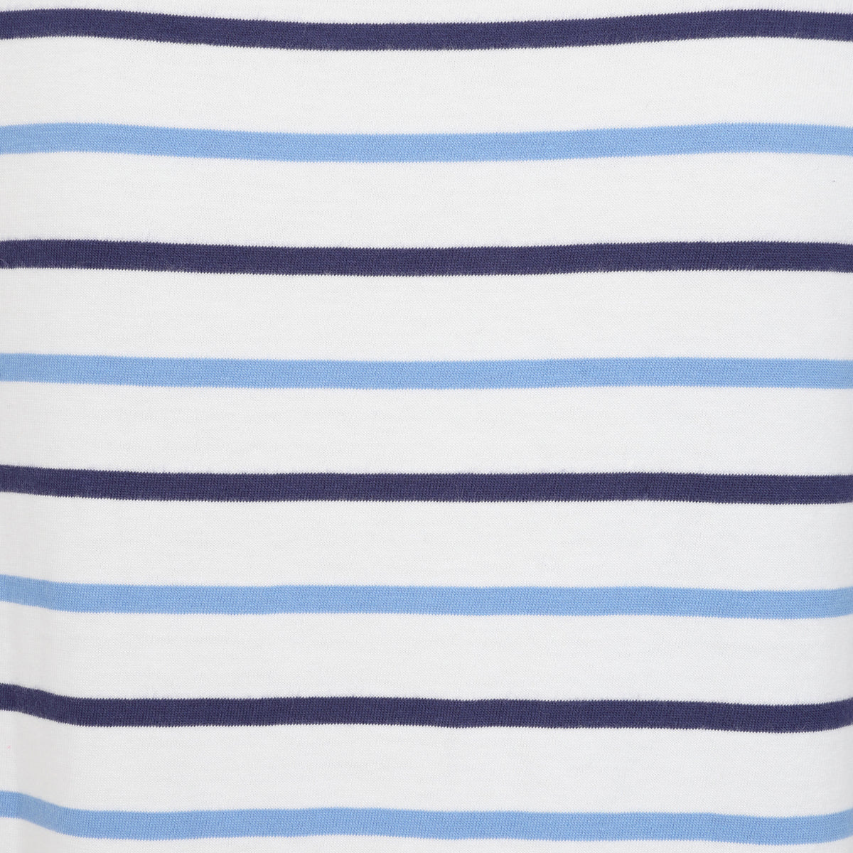 LJ8 - Ladies Short Sleeve Striped Breton Top - Blue