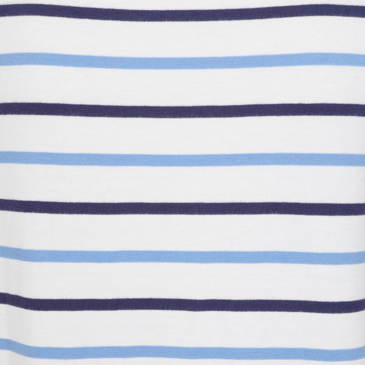 LJ8 - Ladies Short Sleeve Striped Breton Top - Blue
