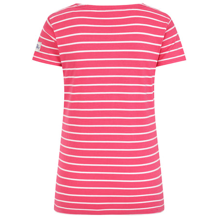 LJ8 - Ladies Short Sleeve Breton Top - Cherry