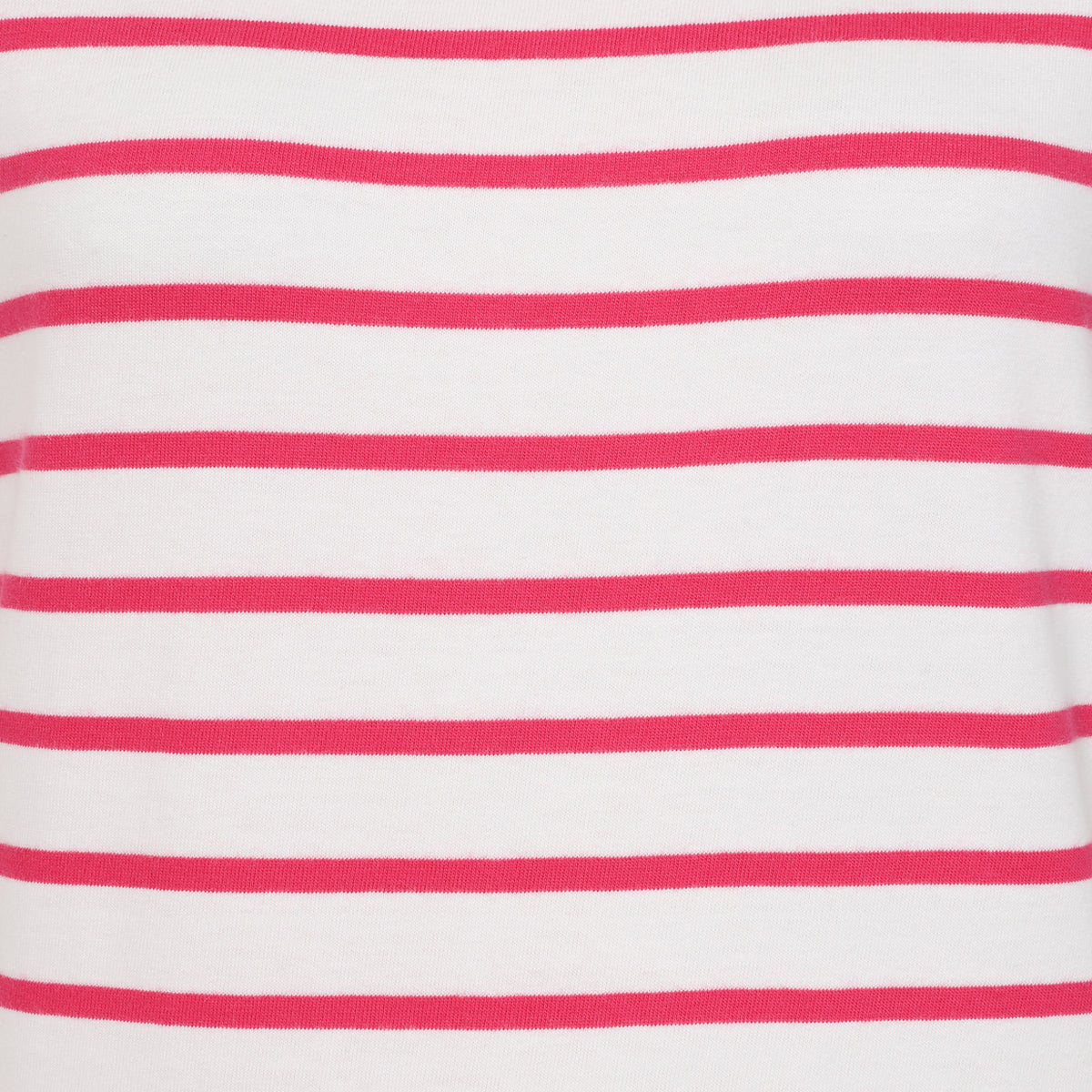 LJ8 - Ladies Short Sleeve Striped Breton Top - Cherry