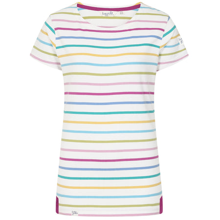 LJ8M - Ladies Short Sleeve Breton Top - Multi