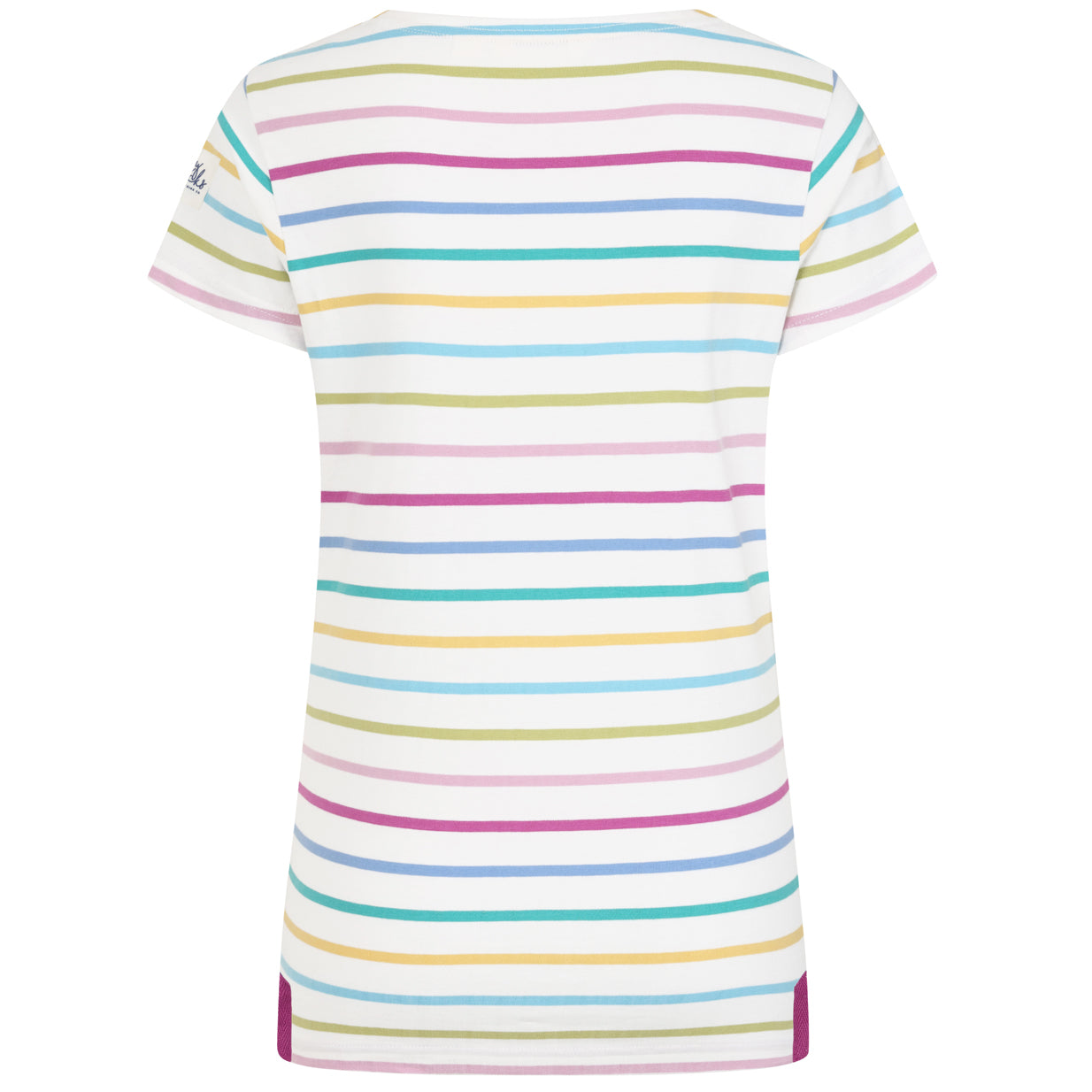 LJ8M - Ladies Short Sleeve Breton Top - Multi