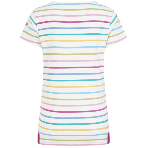 LJ8M - Ladies Short Sleeve Breton Top - Multi