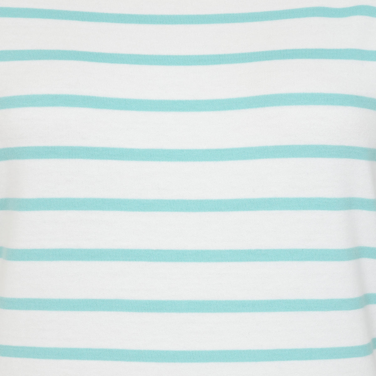 LJ8 - Ladies Short Sleeve Striped Breton Top - Peppermint