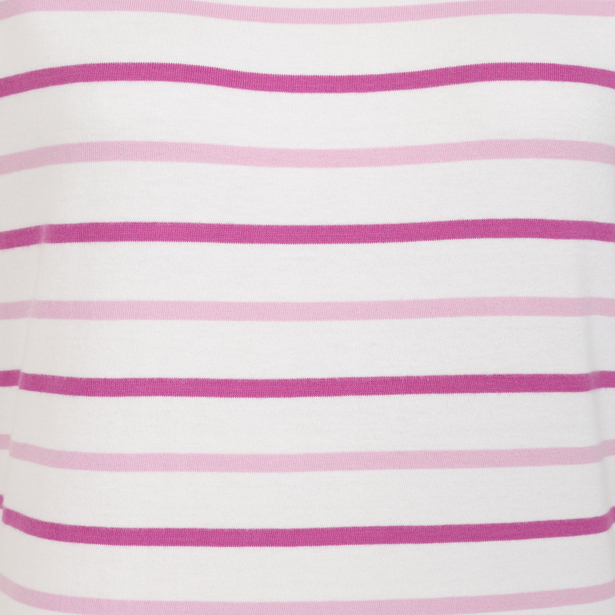 LJ8 - Ladies Short Sleeve Striped Breton Top - Pink