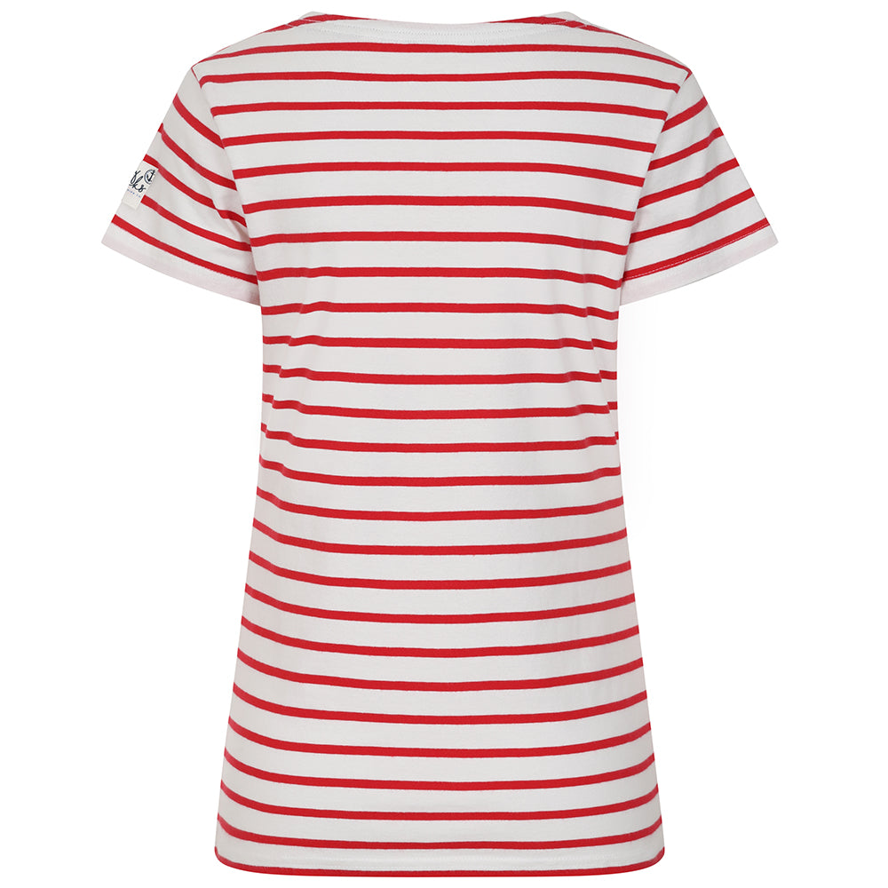 LJ8 - Ladies' Striped Breton T-Shirt - Red