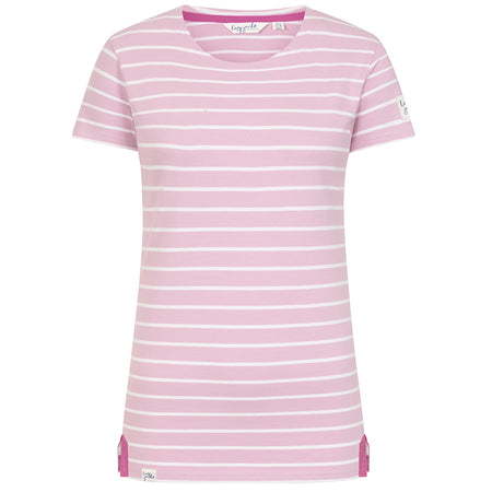 LJ8 - Ladies Short Sleeve Breton Top - Rose