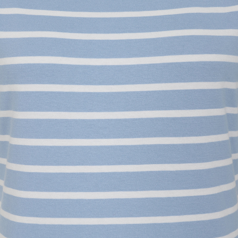 LJ8 - Ladies' Striped Breton T-Shirt - Sky