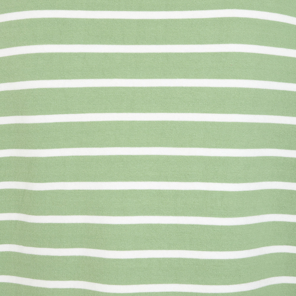 LJ94S - Ladies Striped Roll Neck Sweatshirt -  Grass