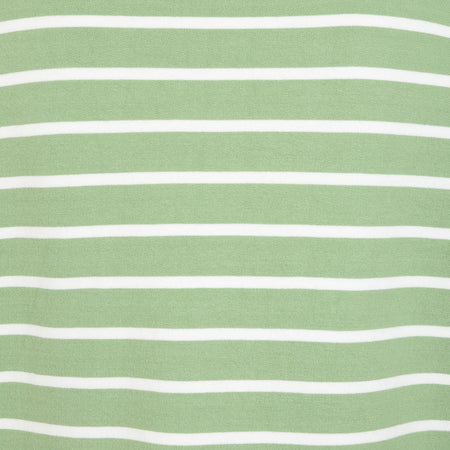 LJ94S - Ladies Striped Roll Neck Sweatshirt -  Grass