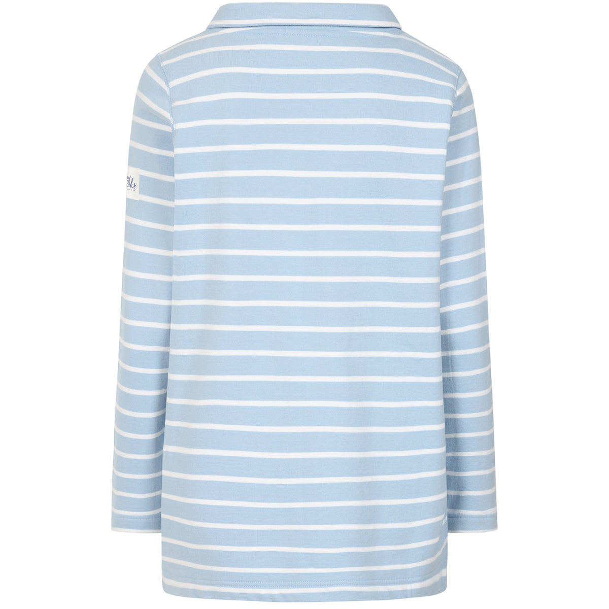 LJ94S - Striped Roll Neck Sweatshirt - Sky