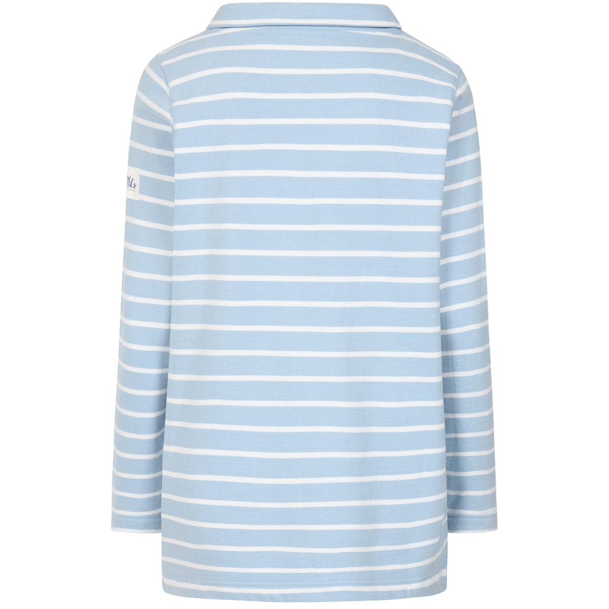 LJ94S - Striped Roll Neck Sweatshirt - Sky
