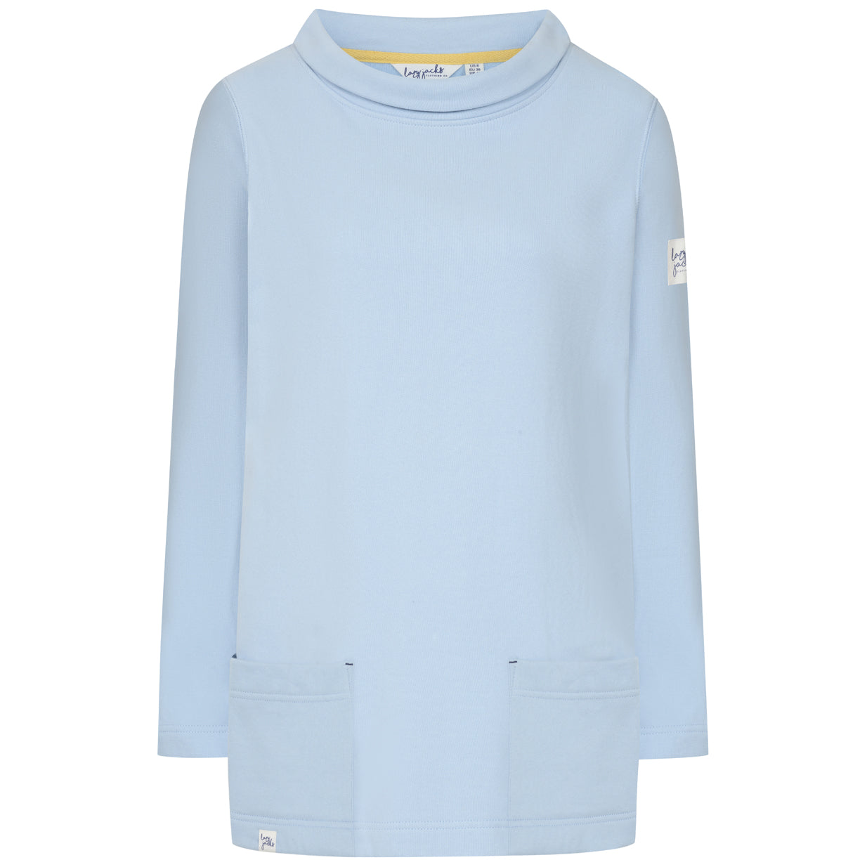 LJ94 - Plain Roll Neck Sweatshirt - Sky