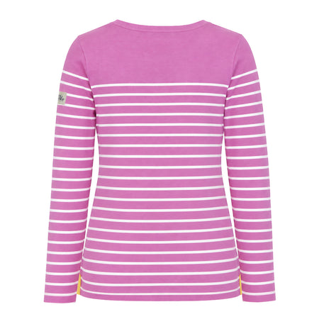 LJ97 - Long Sleeve Striped Breton - Raspberry