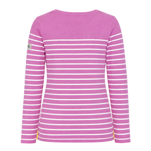 LJ97 - Long Sleeve Striped Breton - Raspberry
