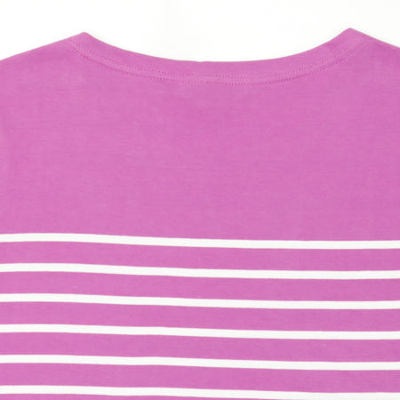 LJ97 - Long Sleeve Striped Breton - Raspberry