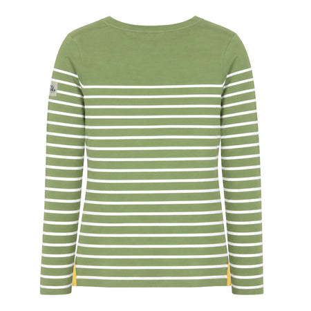 LJ97 - Long Sleeve Striped Breton - Sage