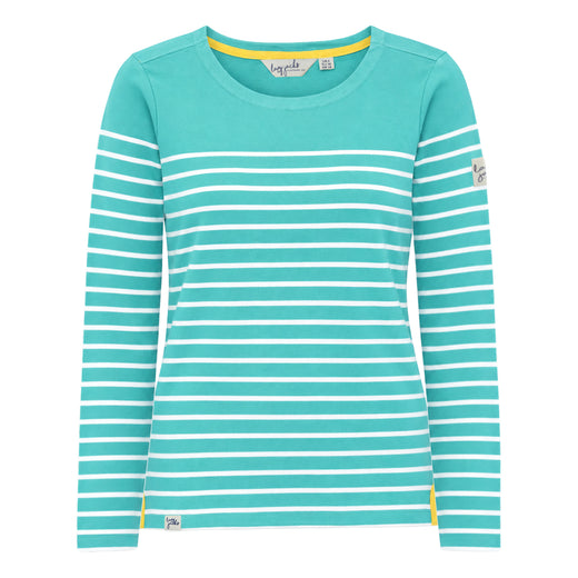 LJ97 - Long Sleeve Striped Breton - Sea Green