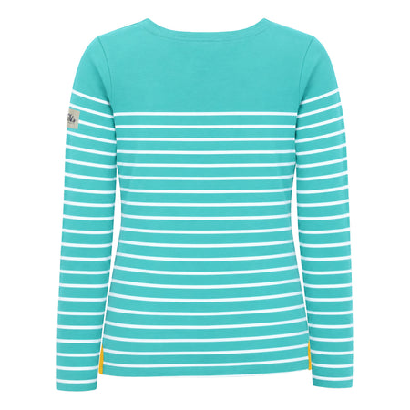 LJ97 - Long Sleeve Striped Breton - Sea Green