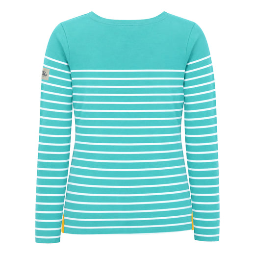 LJ97 - Long Sleeve Striped Breton - Sea Green