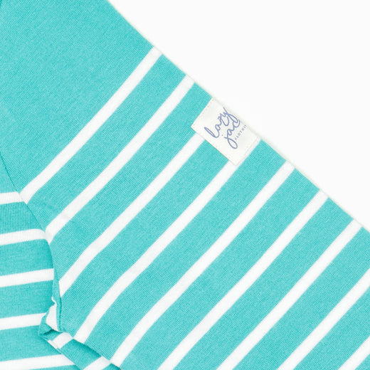 LJ97 - Long Sleeve Striped Breton - Sea Green
