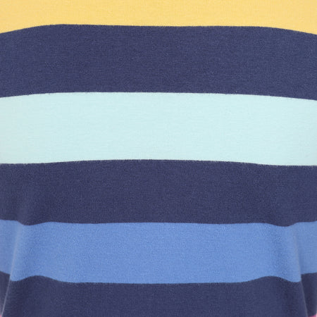 LJ97C - Girls' Striped Breton Top - Twilight