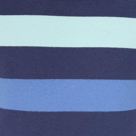 LJ97C - Girls' Striped Breton Top - Twilight