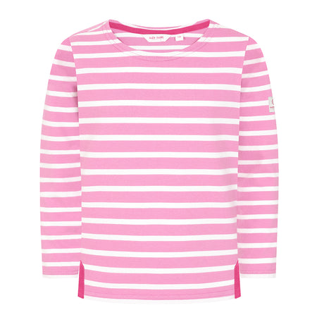 LJ97C - Girls Long Sleeve Breton Top - Candyfloss