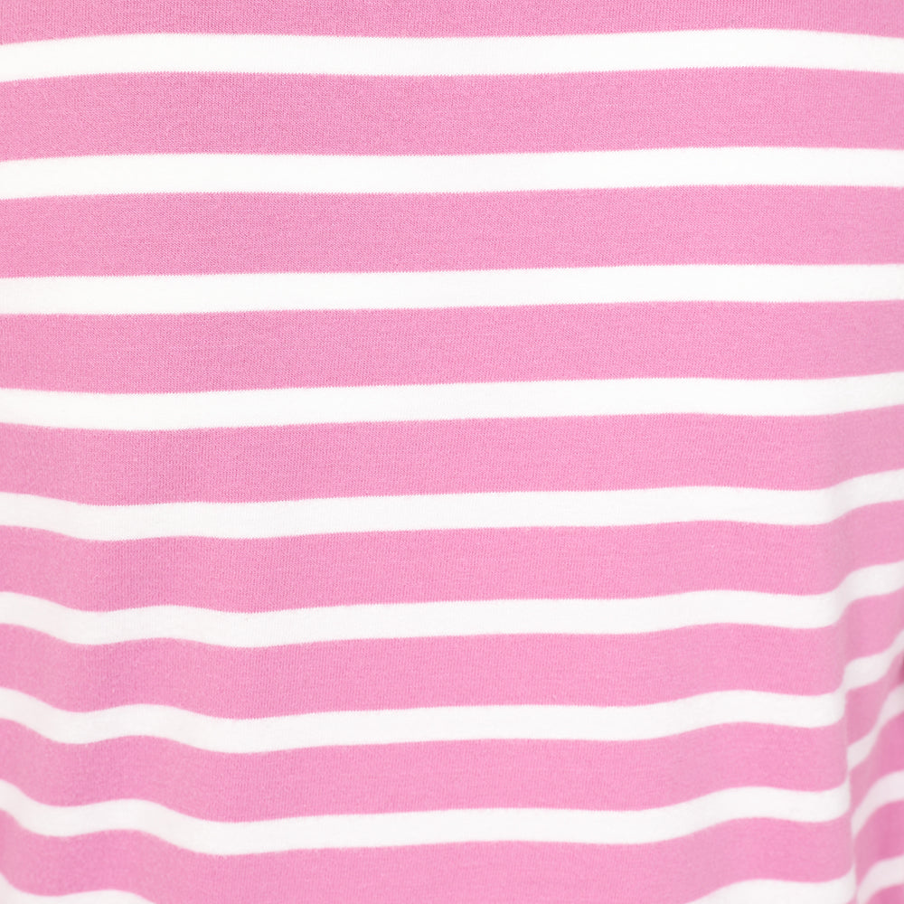 LJ97C - Girls Long Sleeve Breton Top - Candyfloss