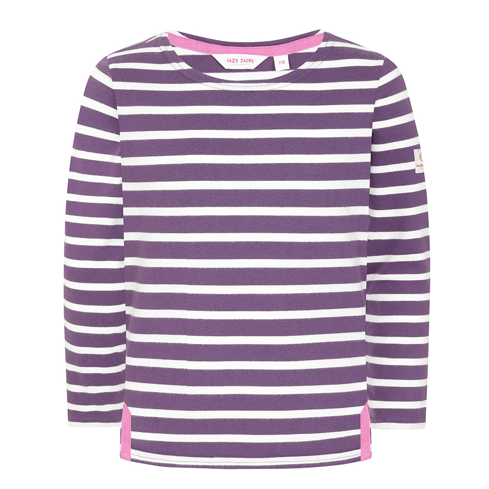 LJ97C - Girls Long Sleeve Top - Loganberry
