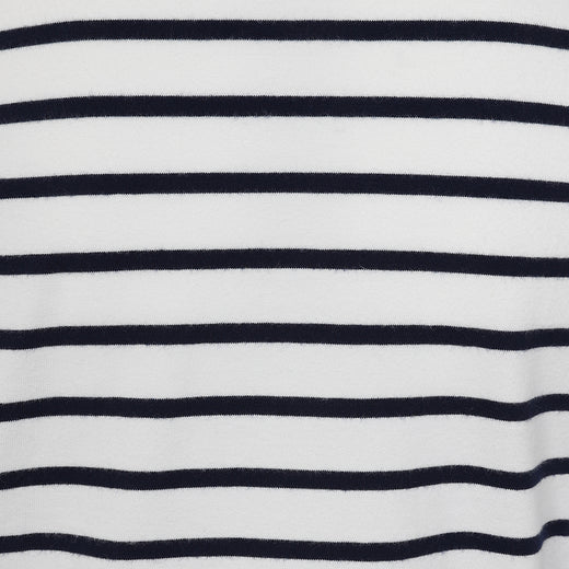 LJ97C - Girls Long Sleeve Breton Top - Chalk