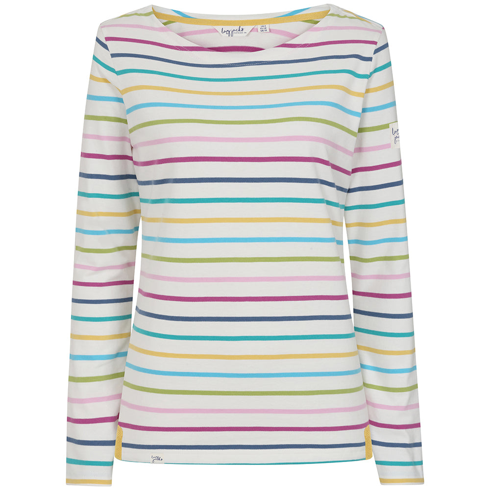 LJ97M - Ladies Long Sleeve Brenton Top - Multi