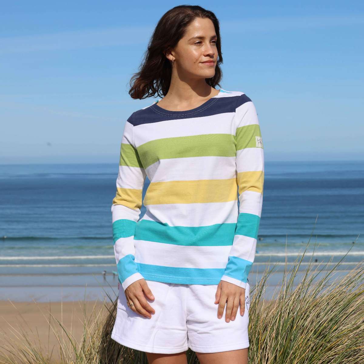 LJ97M - Ladies Long Sleeve Brenton Top - Greens