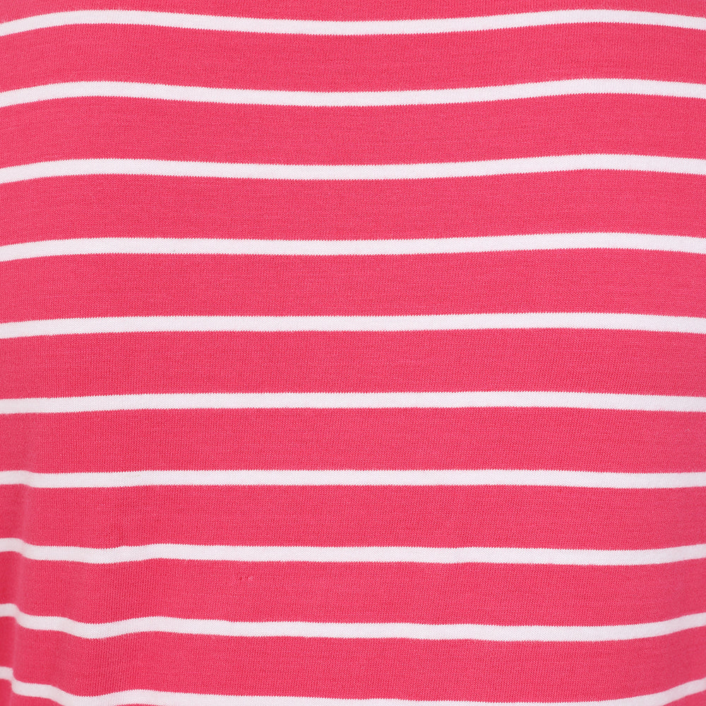 LJ97 - Ladies Long Sleeve Breton Top - Cherry