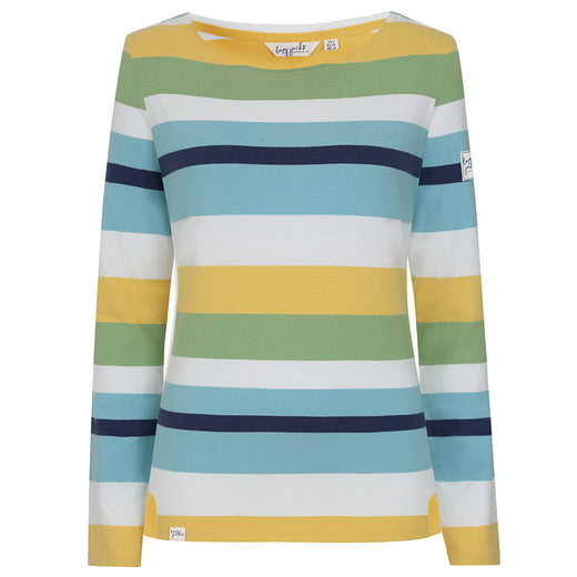 LJ97M - Long Sleeve Breton Top - Greens