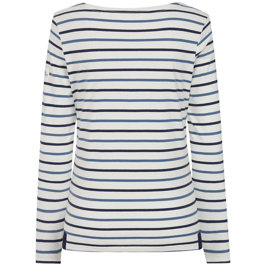 LJ97 - Long Sleeve Striped Breton - Blue