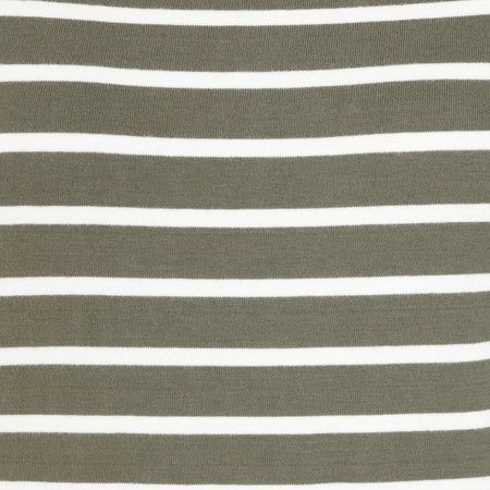 LJ97 - Striped Breton Top - Khaki