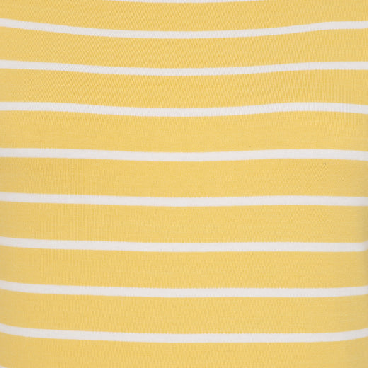 LJ97 - Ladies Long Sleeve Stripe Breton Top - Lemon