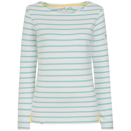 LJ97 - Long Sleeve Striped Breton - Peppermint