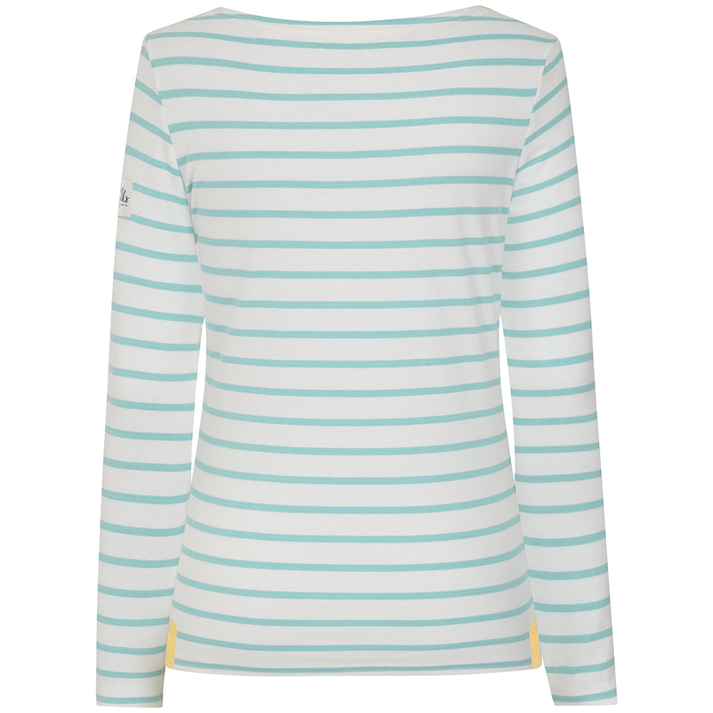 LJ97 - Long Sleeve Striped Breton - Peppermint