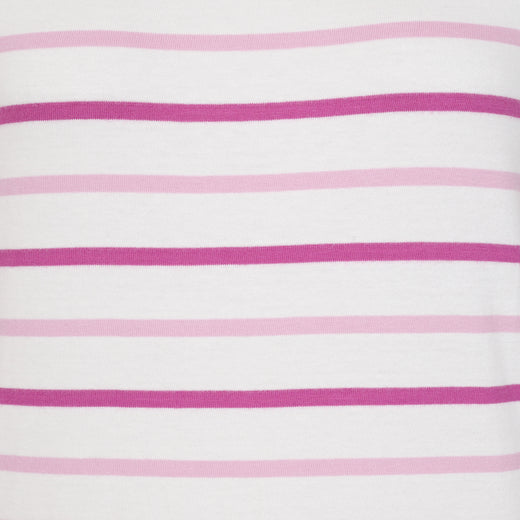 LJ97 - Long Sleeve Striped Breton - Pink