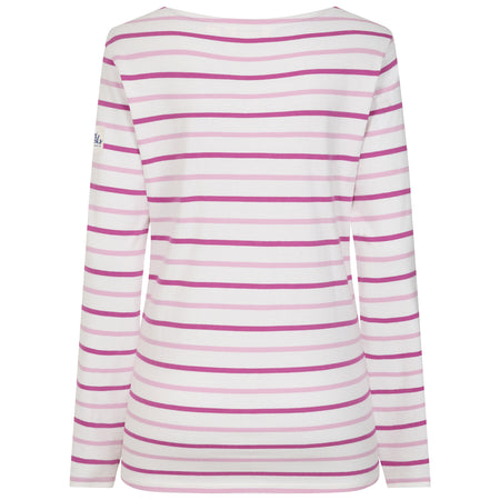 LJ97 - Long Sleeve Striped Breton - Pink