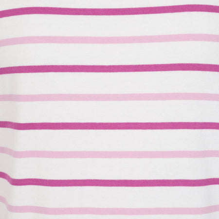 LJ97 - Long Sleeve Striped Breton - Pink