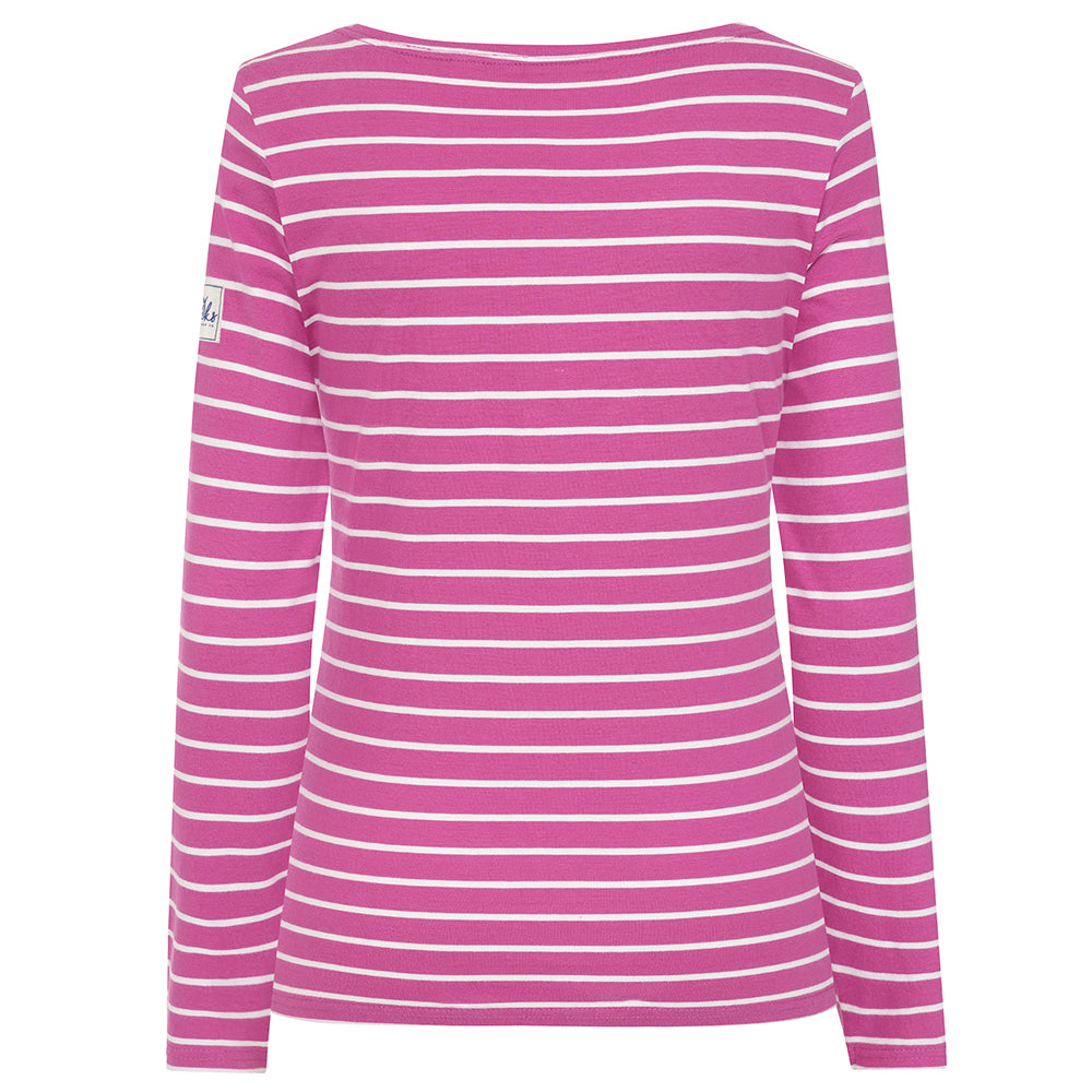 LJ97 - Striped Breton Top - Raspberry