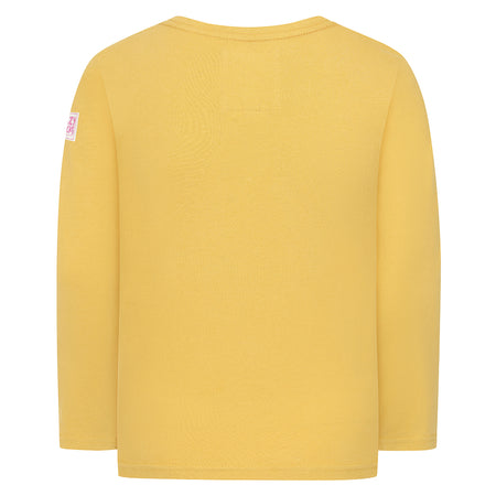 LJ99C - Girls Long Sleeve Printed Top - Heather