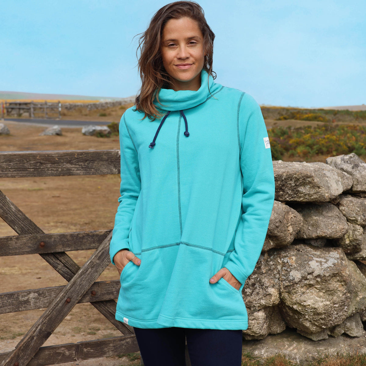 LJ99 - Ladies Drawstring Sweatshirt - Sea Green