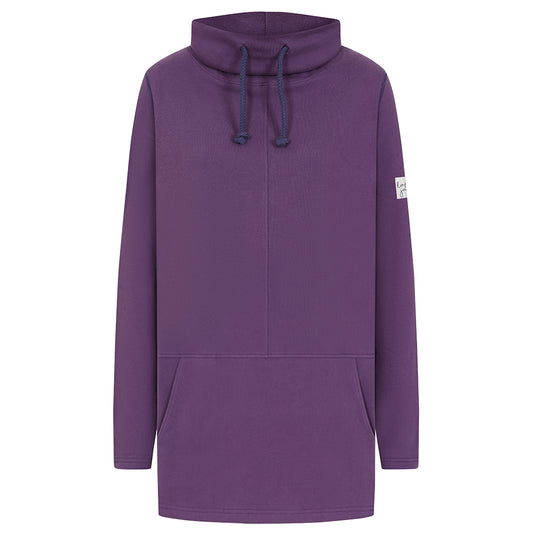 LJ99 - High Neck Sweatshirt With Pockets - Loganberry