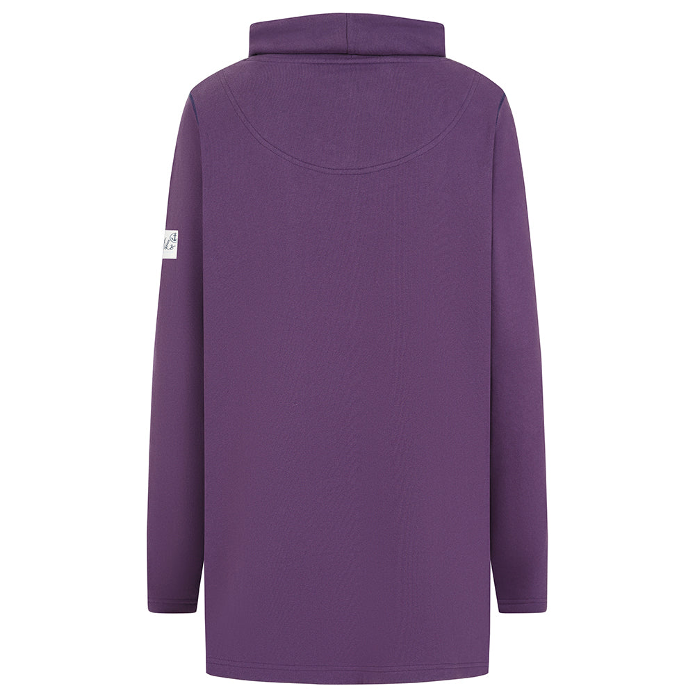 LJ99 - High Neck Sweatshirt With Pockets - Loganberry